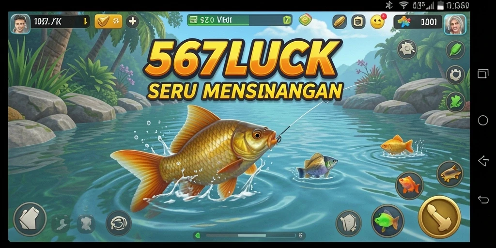 Gameplay seru di 567LUCK memperlihatkan aksi memancing yang menantang.