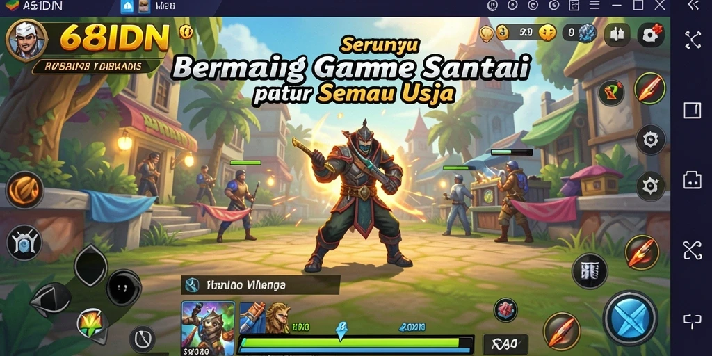 Tangkapan layar gameplay 68IDN menampilkan keseruan bermain mini games.