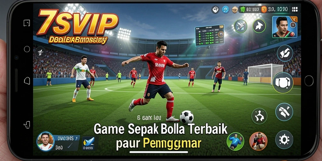 Tampilan gameplay menarik dari 7SVIP menunjukkan aksi sepak bola yang mendebarkan.