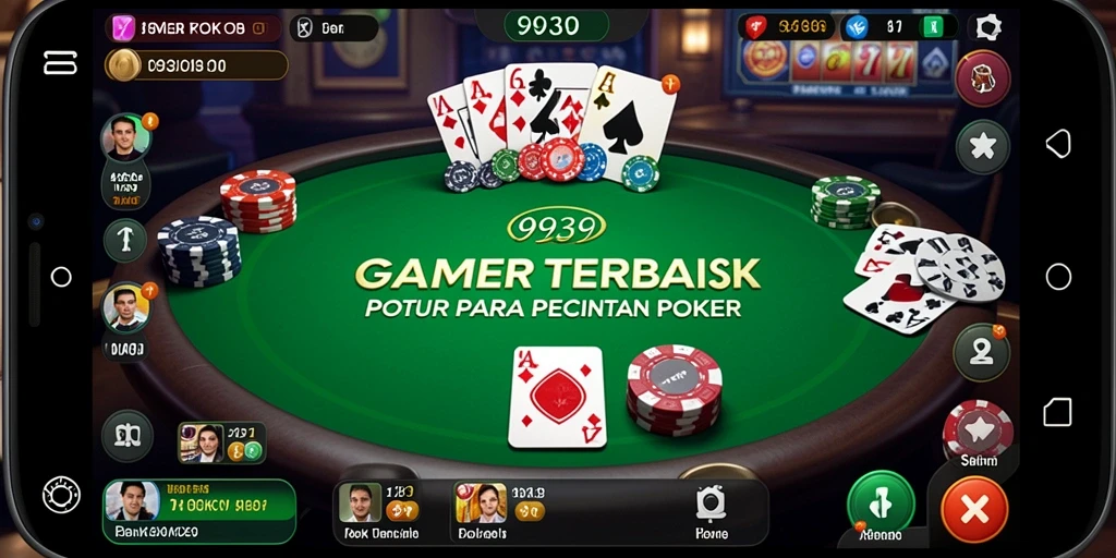 Gameplay seru dalam aplikasi poker 9939.