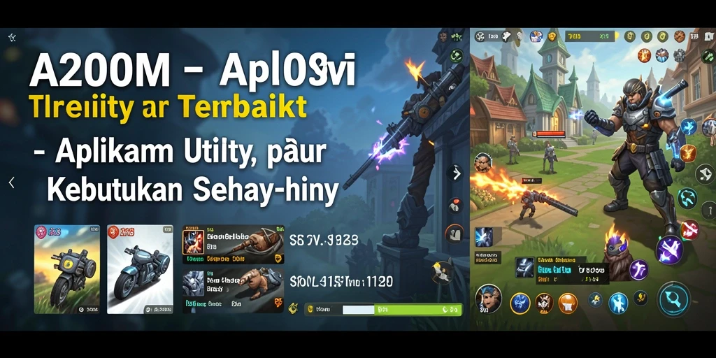Tampilan antarmuka aplikasi Utility A200M yang mudah digunakan.