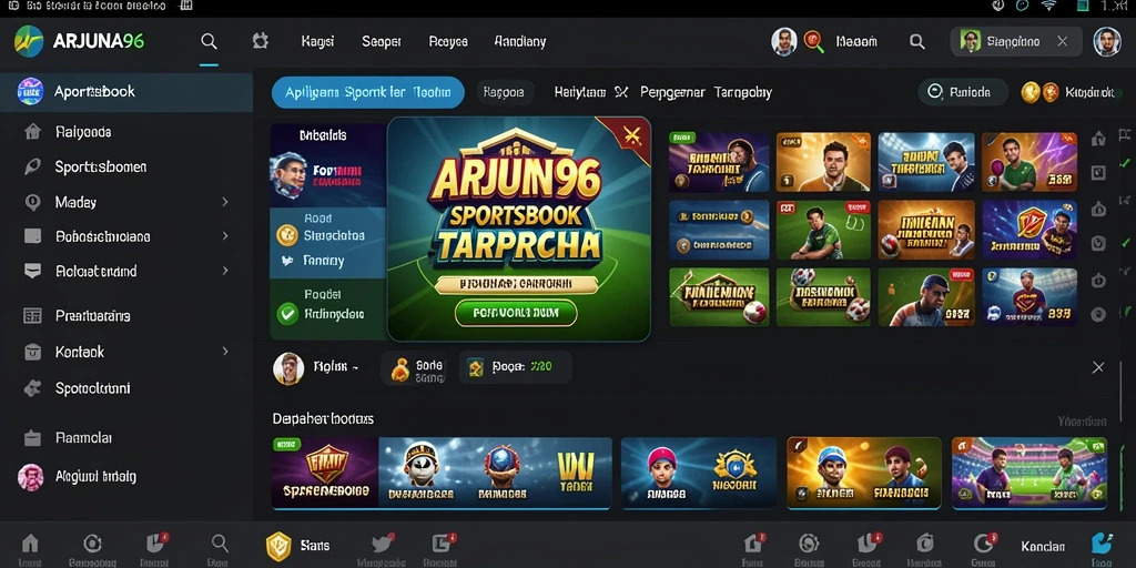Tampilan gameplay ARJUNA96 yang menarik dan interaktif dalam Sportsbook.