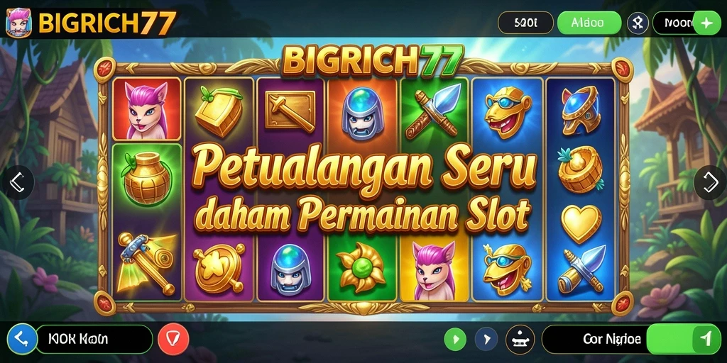 Tampilan menarik dari gameplay BIGRICH77 dengan berbagai fitur slot.