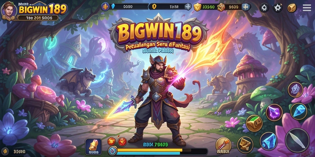 Tangkapan layar menampilkan petualangan seru di dunia fantastis BIGWIN189.