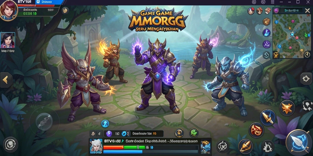 Tampilan gameplay BTV168 yang mengasyikkan di dunia MMORPG.