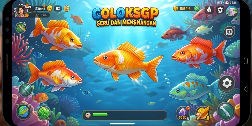 Gameplay seru saat menembak ikan di COLOKSGP.