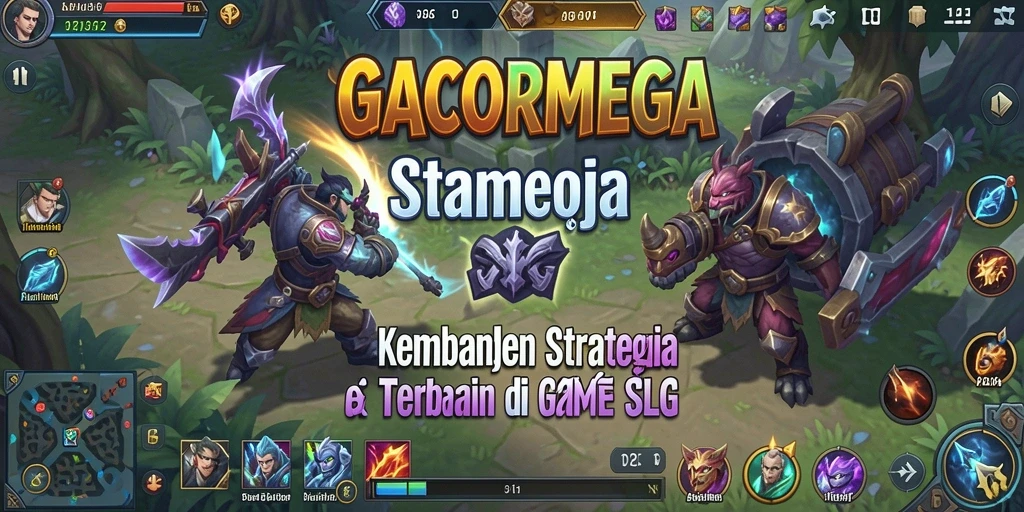 Screenshot utama GACORMEGA menampilkan aksi gameplay SLG yang seru.