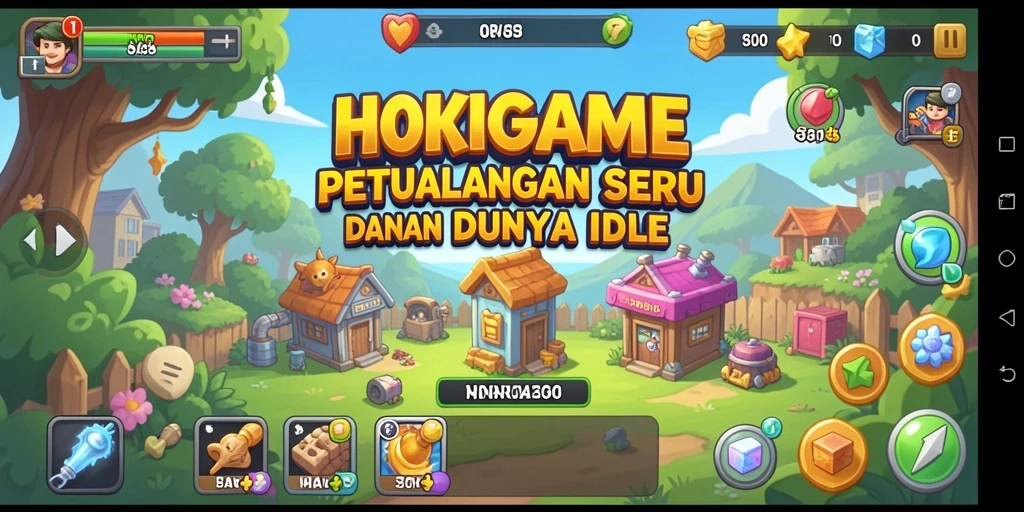 Tampilan gameplay seru di HOKIGAME dengan karakter yang aktif.