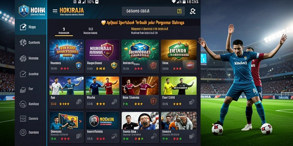 Tampilan screenshot HOKIRAJA dengan antarmuka sportsbook yang menarik.