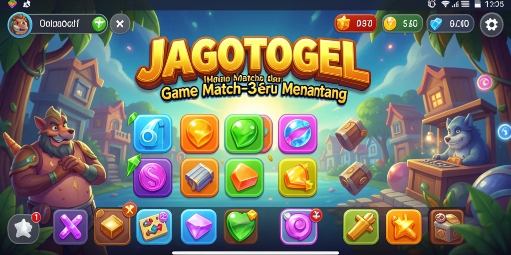Tampilan gameplay menarik dari JAGOTOGEL yang penuh warna.