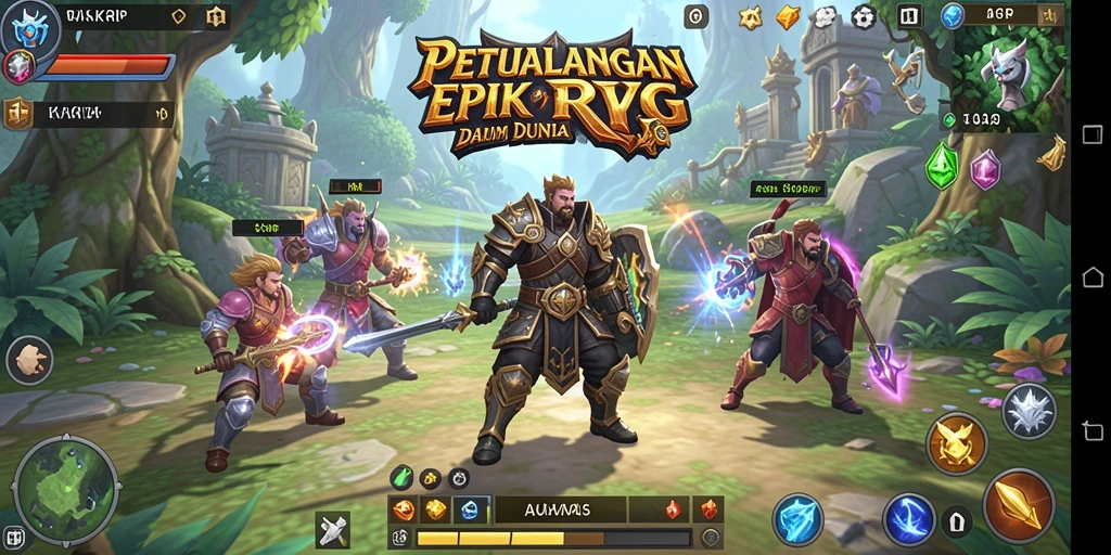 Tampilkan gameplay menawan dalam dunia RPG KAKRP.