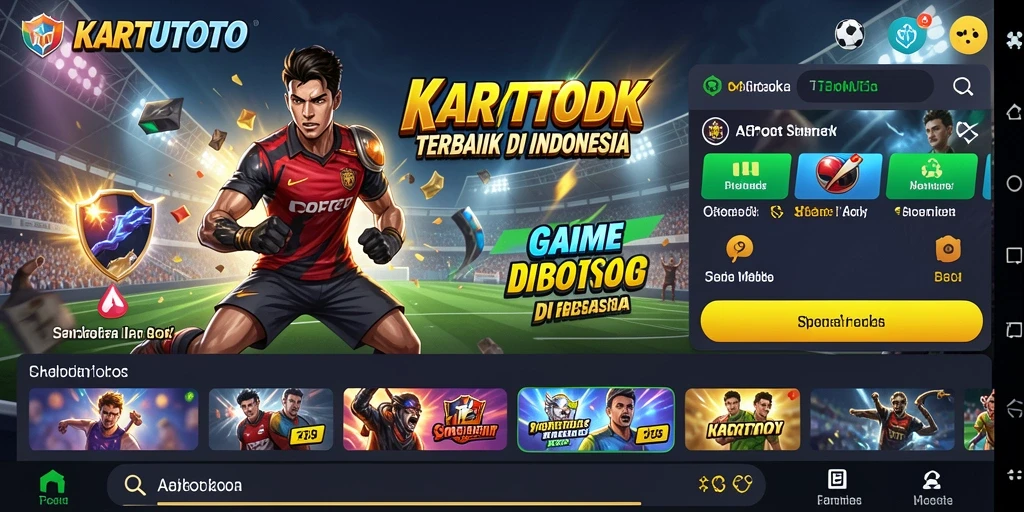 Tampilan antarmuka KARTUTOTO yang intuitif saat bertaruh olahraga.