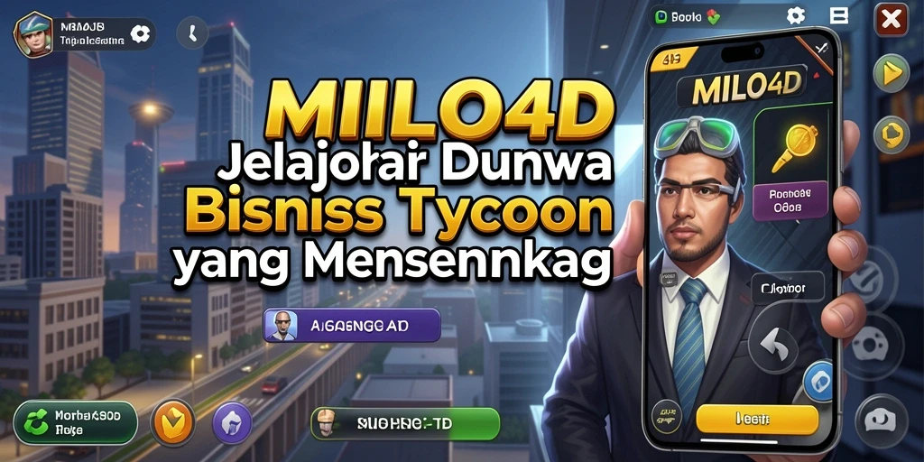 Tampilan gameplay <strong>MILO4D</strong> yang menampilkan strategi bisnis yang menarik.
