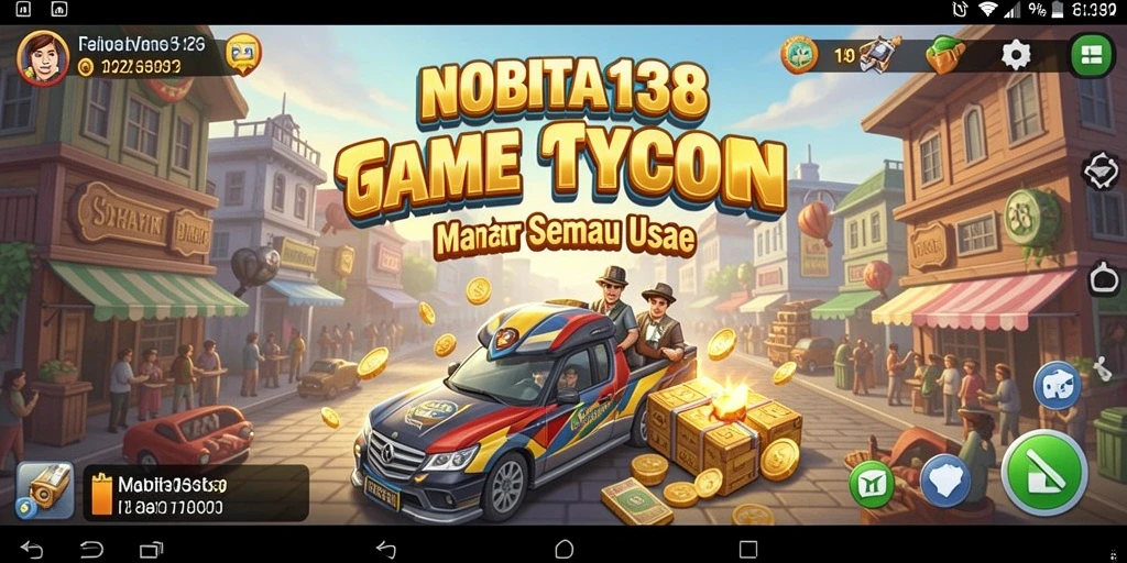 Screenshot NOBITA138 menampilkan gameplay Tycoon yang seru dan interaktif.