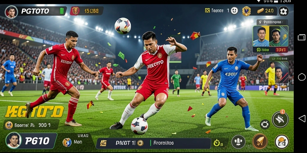 Screenshot utama PGTOTO menampilkan aksi seru dalam pertandingan olahraga.