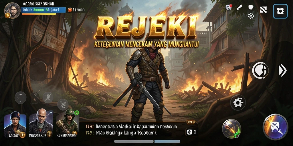 Screenshot permainan REJEKI menampilkan suasana Horror yang mencekam.