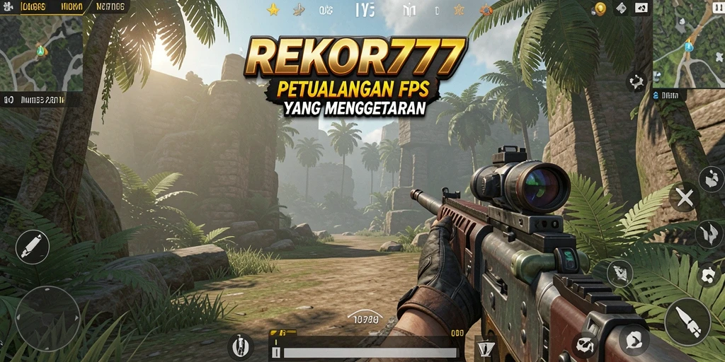 Screenshot gameplay REKOR777 menunjukkan aksi tembak menembak yang mendebarkan.