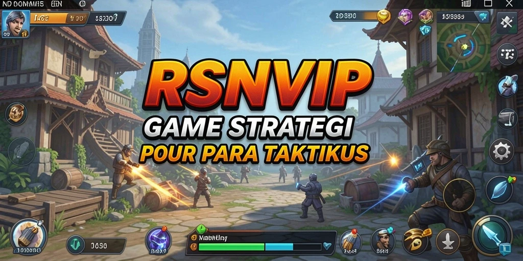 Tampilan gameplay RSNVIP yang menampilkan pertempuran strategis yang intens.