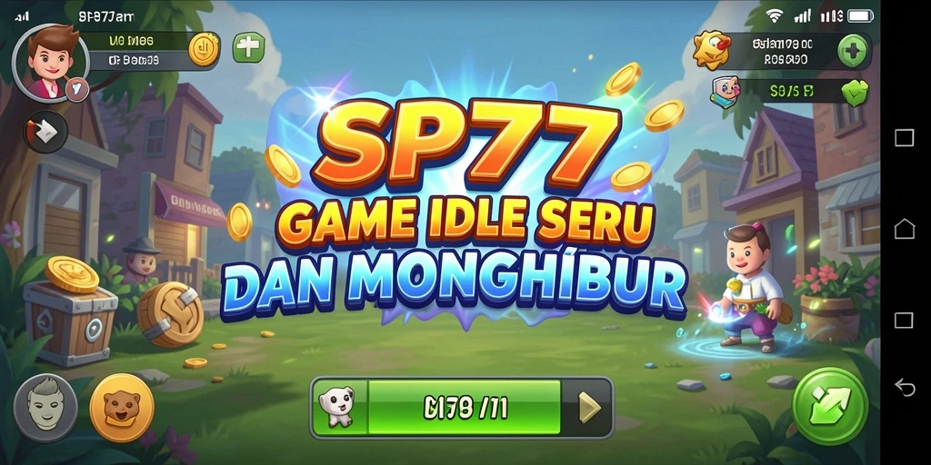Tangkapan layar utama menunjukkan aksi seru gameplay Idle SP777.